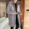 Men's 5XL-8XL Korean Style Cold-Proof Winter Jacket - Trendy, Thick, and Warm Mid-Length Cotton Coat