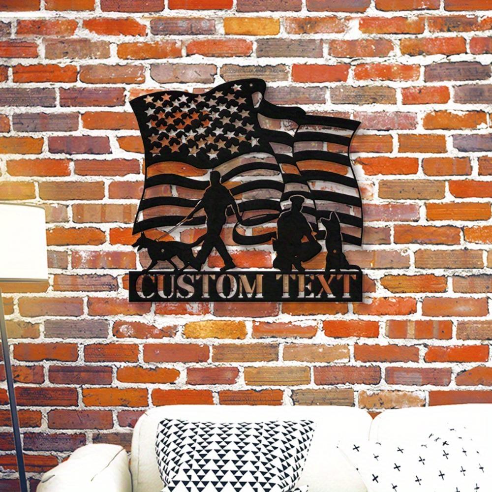 HELLOYOUNG Firefighter Metal Sign Custom Name Tribute Wall Art Fire Heroes Honor Gift