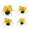 4PCS/SET Decorative Metal Art Bumble Bee Backyard Garden Wall Ornament Accent S8H1