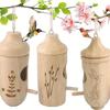 Wooden Hanging Hummingbird House Chalet Mini Bird Nests Cage For Beautiful Outdoor Patio Garden Decoration Pet Bedroom