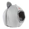 Cat House Half Enclosed Warm Cat Cave Easy To Clean Padded Round Pet House For Winter XL