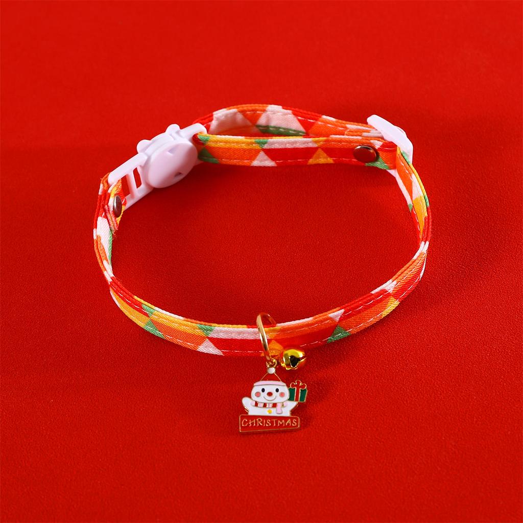 Dog Cat Christmas Collar Wreath Snowman Puppy Suit Collar Necklace Collar Cute Girl Dog Collar Christmas Tree