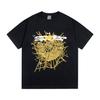 New Trendy Spider Web Print Short Sleeve Men's T-Shirt - Celebrity Style