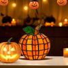 Halloween Decorative Pumpkin Lights LED Battery Operated Lamps Figurine Illuminated For Thanksgiving Fall Tabletop Bedroom