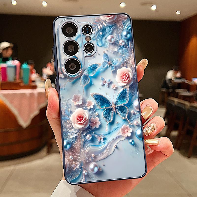 Fantastic Butterfly Print Case For Samsung S26 Edge S25 FE S24 Plus S23 S22 Ultra A15 A16 A17 A35 A36 A37 A54 A55 A56 A57 5G Magnetic Matte Cover