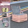 Girls' Lightweight 20" Carry-On Ride-On Suitcase with Combination Lock for Elementary Students
