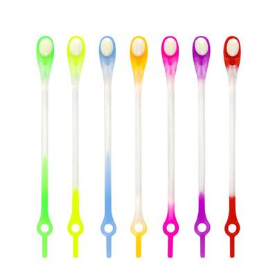 N. 8 12 pezzi Lacci in silicone elasticizzati sfumati senza lacci lacci elastici scarpe da ginnastica adulti bambini laccio pigro per scarpe laccio in gomma