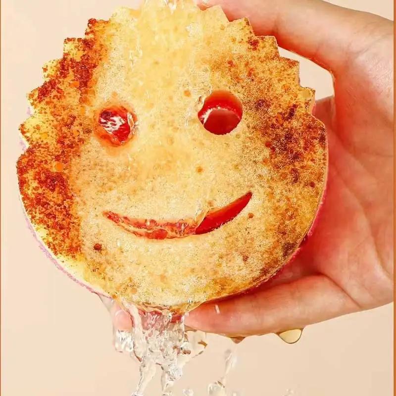 Esponja de lavar louça de dois lados, limpeza de cozinha, esfregão forte, esponja milagrosa, esponja mágica de limpeza doméstica para cozinha