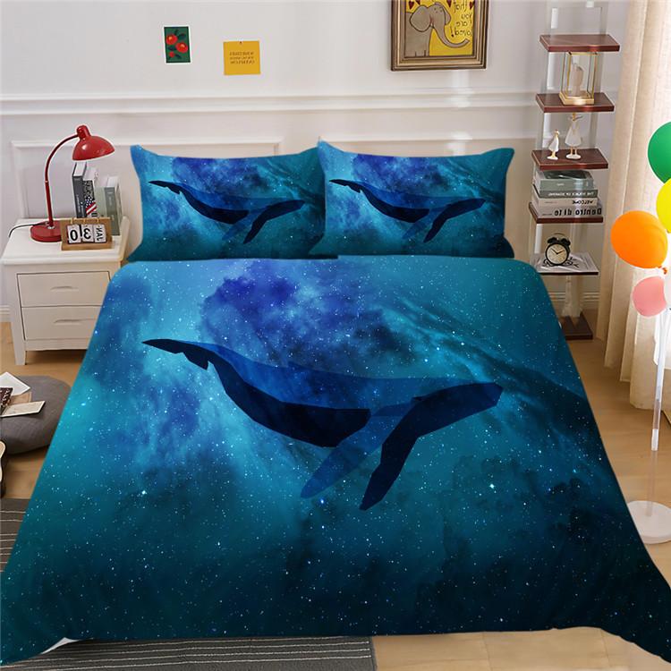 Galaxy Duvet Cover Set Animals Pattern Zebra Butterfly Rabbit King Size Comforter Cover For Kid Teen Adult Polyester Bedding Set