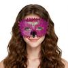 Glänzende Phönix-Vogel-Maskerade-Maske Kostüm Karnevalsparty Augenmaske Kunstleder Schnabel Gesichtsschutz Halloween Kostüm