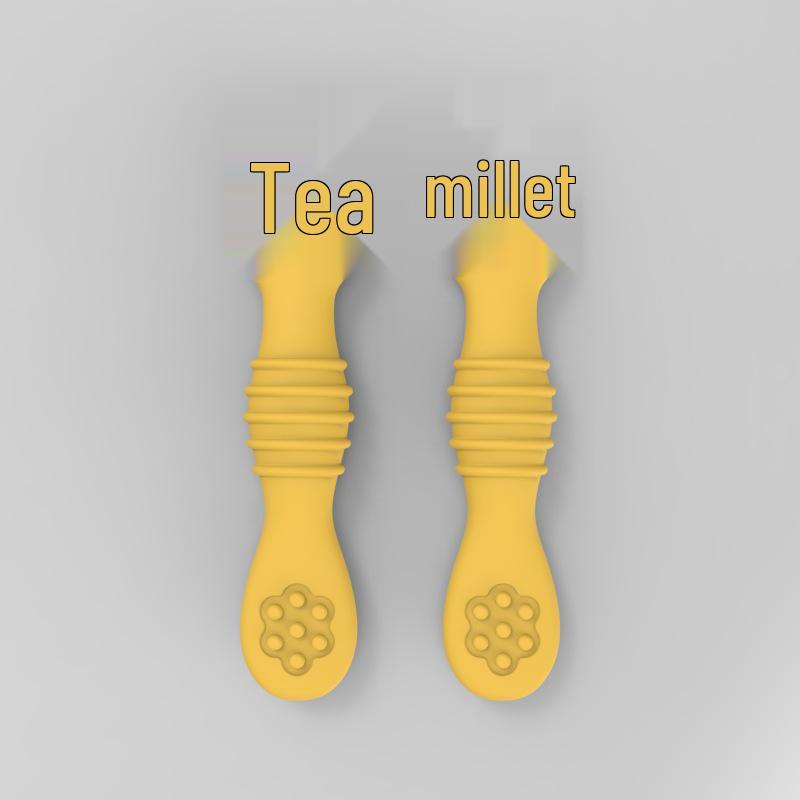 Flower-Shaped Silicone Chewing Spoon for Babies - Ideal for Feeding Purees and Cereal