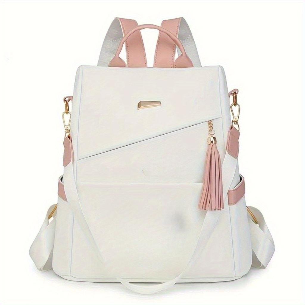 Anti-theft Backpack 2025 New Fashion Soft Leather Dual-use Large-capacity Travel Backpack Light Commuter Bag