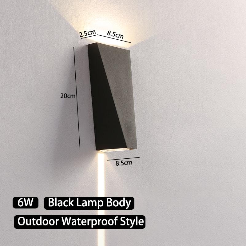 Outdoor Waterproof Wall Lamps Indoor Wall Lamp Aluminum Light Bedroom Living Room Wall Lights External Wall Waterproof Luminaire