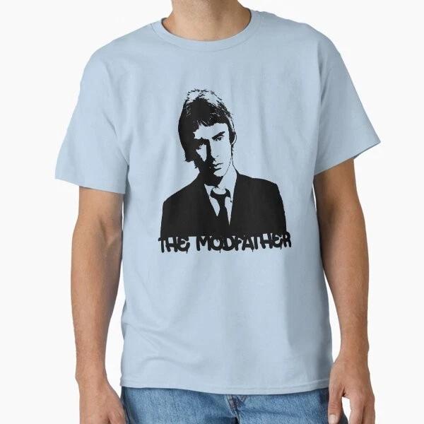 Paul Weller The Modfather Black Stencil Clas Made In Usaaus Tshirt S2xl S