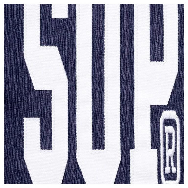 Supreme Stretch Applique S/S Top Navy