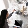 Tool Release Assembly Plastic Grid Board Space Saving Vertical Organizers For Kitchen Bathroom Decors