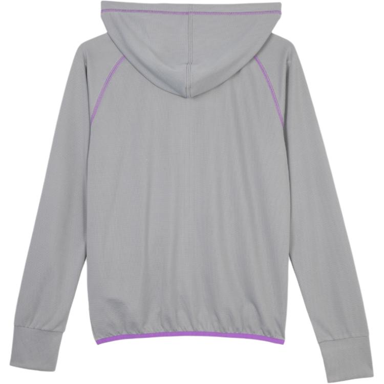 Puma Knit Jacket Zippered Hooded Simple Long Sleeve Women Jacket Light-Gray 683051-62
