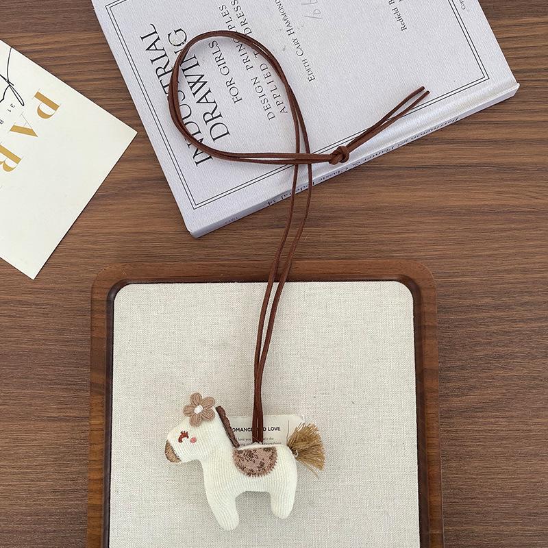 Collier pendentif animal de dessin animé coréen fait main pour enfants