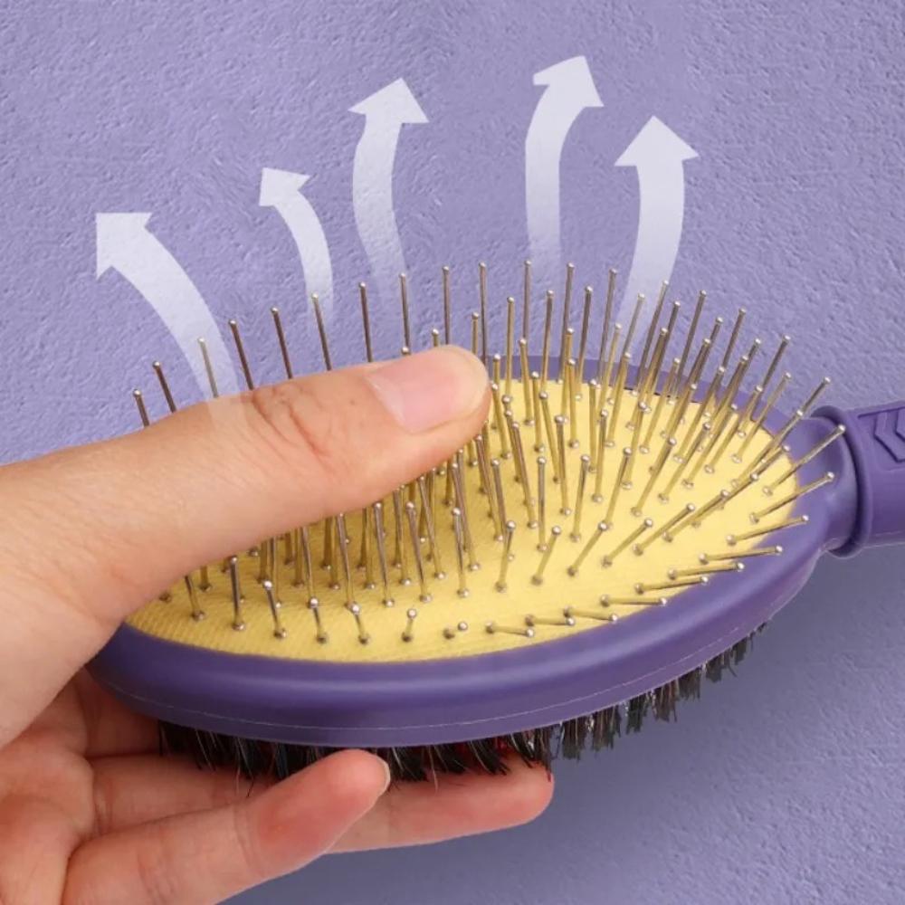 Dog Comb Double Sided Dog Brush Pet Hair Remover Massage Dogs Brush Pet Grooming Comfortable Handle Dogs Hair Brush Pet Supplies