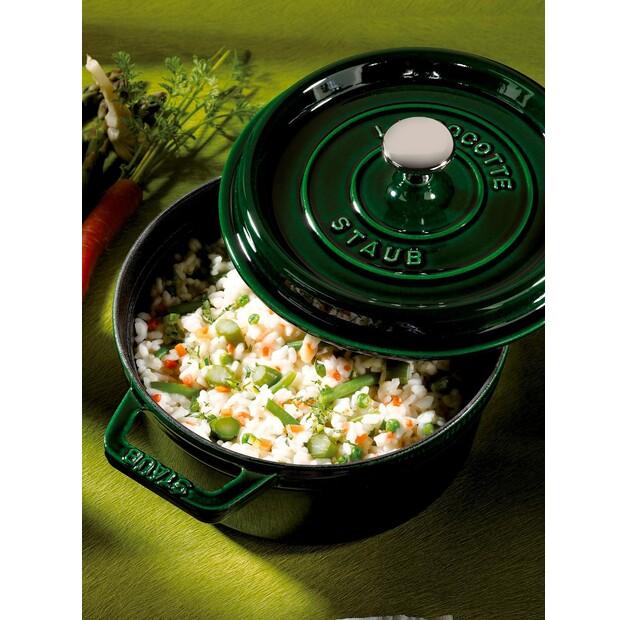 Кокотница Zwilling Staub круглая 22см базилик зеленый 2,6л (1102285)