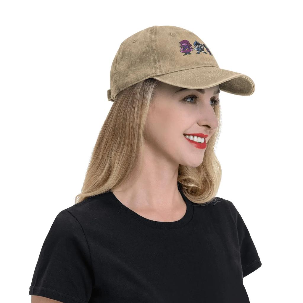 DELTARUNE SUZIE LANCER Headwear Baseball Cap Men Women Daily Hats Cap Adjustable Sun Cap