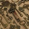69pcs Antique Bronze Vintage Skeleton Keys Set DIY Handmade Accessories Necklace Pendants Jewelry Making Supplies