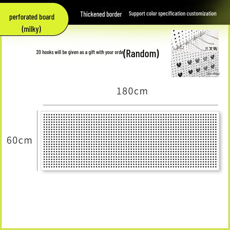 Wandmontiertes Lochplatten-Aufbewahrungsregal für Schmuck, Werkzeuge und Zubehör