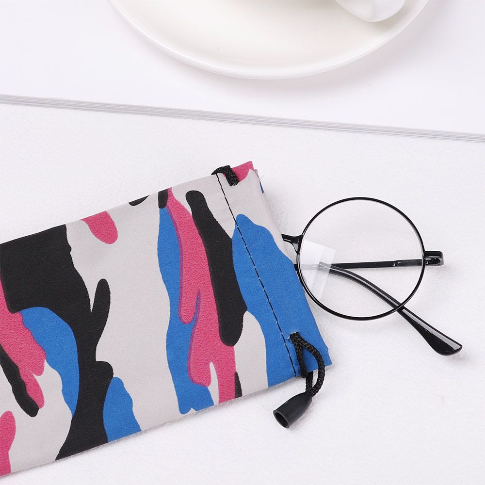 5Pcs Random Color New Waterproof  Eyeglass Container Eyewear Bag Glasses Cloth Bags Reading Glasses Cases