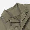 Unisex Vintage Streetwear Double-Breasted Workwear Jacket Cotton Blend Loose Fit Outerwear