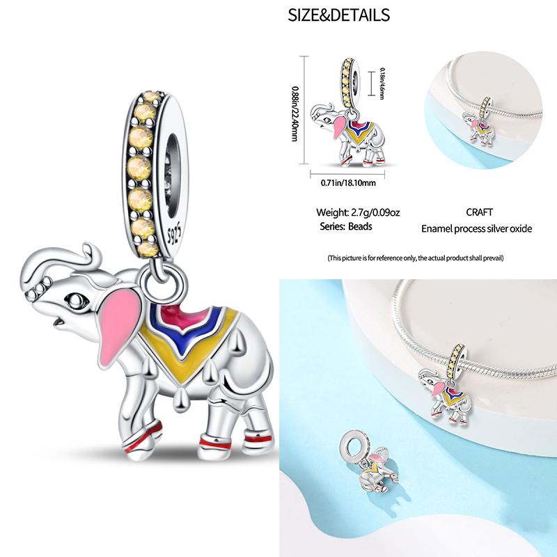 Copper Air Balloon Car Travel Charms Beads Fit Original Bracelet Camera Eiffel Tower Charms Diy Jewelry