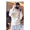 Velvet, Warm Hoodie, Women's, Spring and Autumn Winter, Zipper, Long Sleeved Top, Cardigan, Waist Cinching Jacket