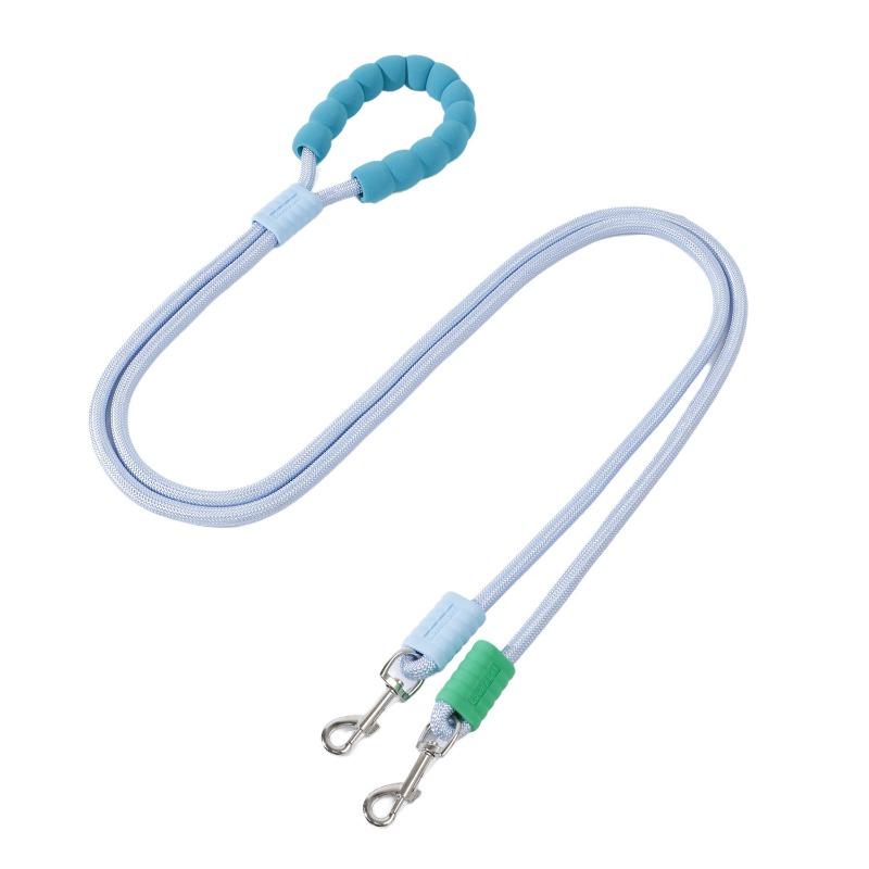 Double-headed Dog Leash, Non-constricting Pet Leash, Explosion-proof and Impact-resistant Dog Leash
