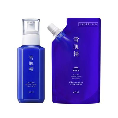 KOSE Medicinal Sekkiisei Brightening Emulsion 140ml  Refill 120ml