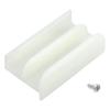 Plastic Construction M6219 Sliding Shower Door Bottom Track with Screw 7/16-inch Thick Glass Plastic Track 1/2 Inch Channels