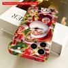 2DFlat Festive Santa & Reindeer Christmas Scene All Inclusive Film Hard Phone Case, Compatible with iPhone 18 Pro Max 17 16 15 14 13 12 11