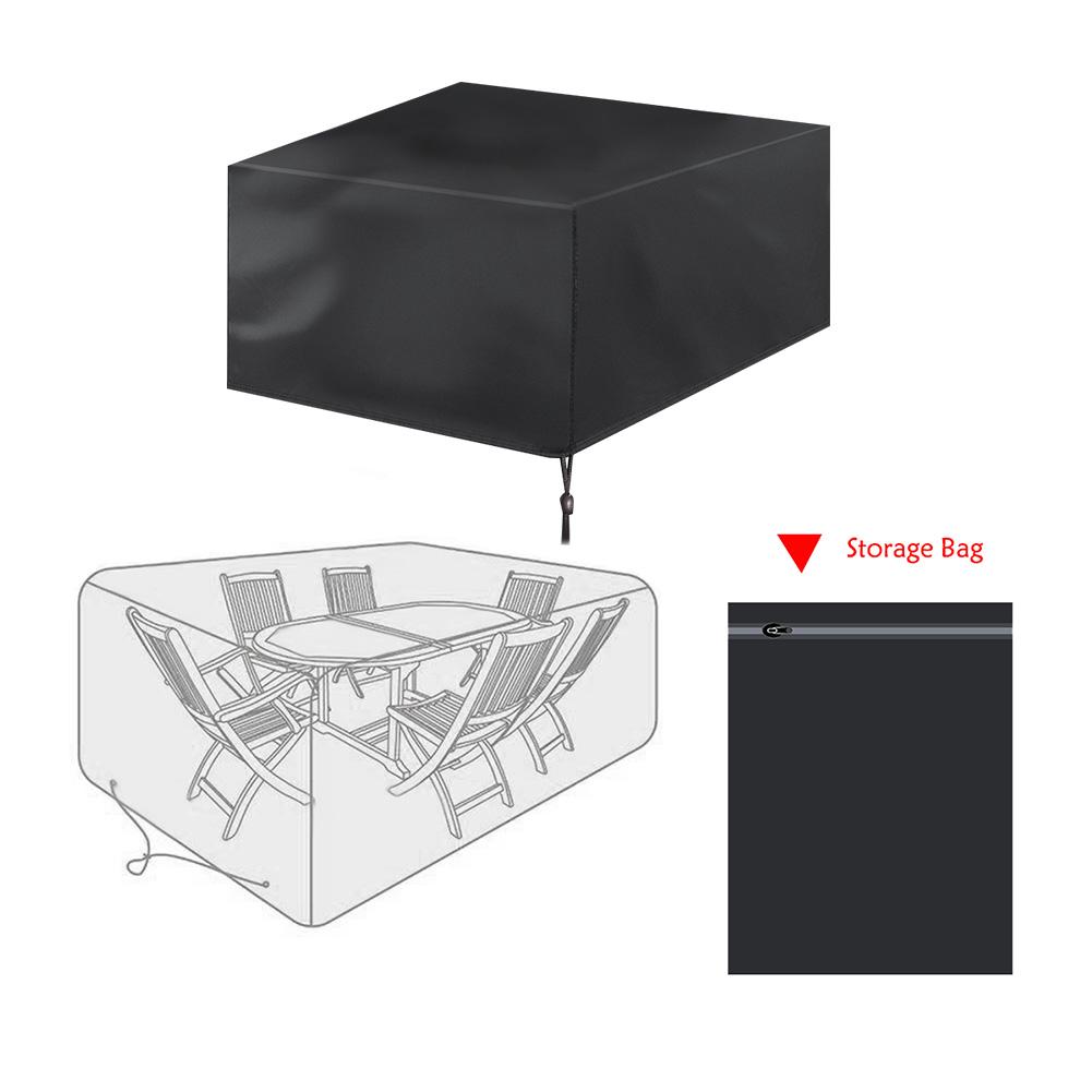 Outdoor Garden Oxford Cloth Waterproof Table Chair Dust Cover Sun Shade Protector(250*250*90)