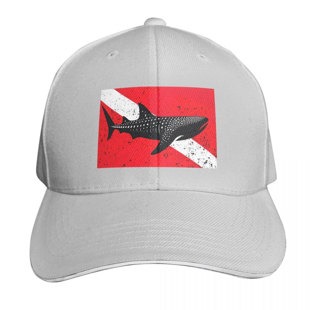 Scuba Diving Dive Flag And Shark Cap Fashion Casual Baseball Caps Adjustable Hat Hip Hop Summer Unisex Baseball Hats