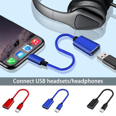 Adaptér USB C na USB Kábel OTG typu C Káblový adaptér USB C samec na USB 2.0 pre kanceláriu