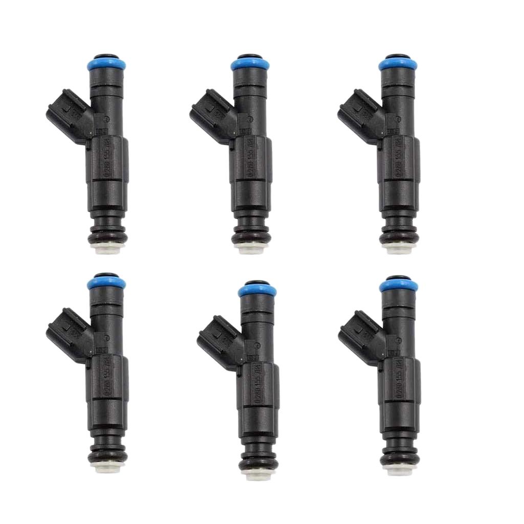 6 pcs Fuel Injectors For Jeep Cherokee Wrangler Grand Cherokee TJ 1999-4.0L EV6