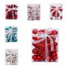30pcs Plastic Christmas Ornaments Glitter Xmas Tree Toppers  New Year Celebration