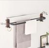 Nordic Solid Wood Light Luxury Towel Rack Bathroom Towel Shelf  Perforated Wall Mounted Towel Shelves Bathroom Accessories