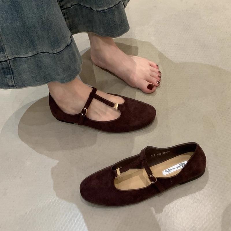 Fashion SUOJIALUN 2025 Autumn New Brand Women Mary Jane Shoes Round Toe Shallow Slip On Ladies Casual Boat Shoes Soft Flat Heel Shoes