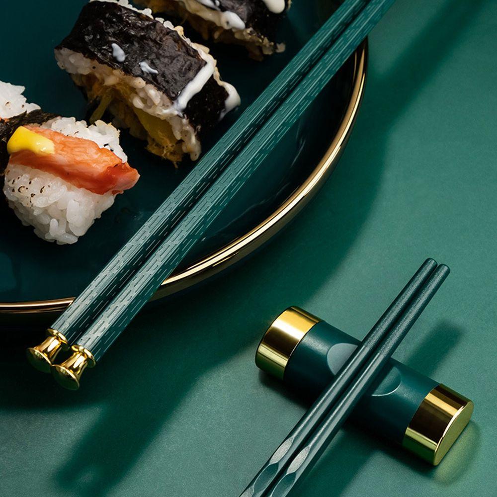 Bærbar Sunn Spising Japansk Sklisikker Kjøkkenredskap Sink Sinklegering Spisepinner Sushi-spisepinner Servise