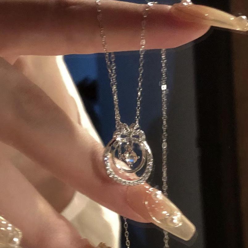 

Ожерелье-бант-венок Женский прилив Крутые Spice Girls Не цвет ins Нишевый дизайнерский смысл Отправить девушке