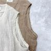 Johnature Japanese Heavy Industry Lace Clip Summer V-neck Loose Versatile Casual Tops
