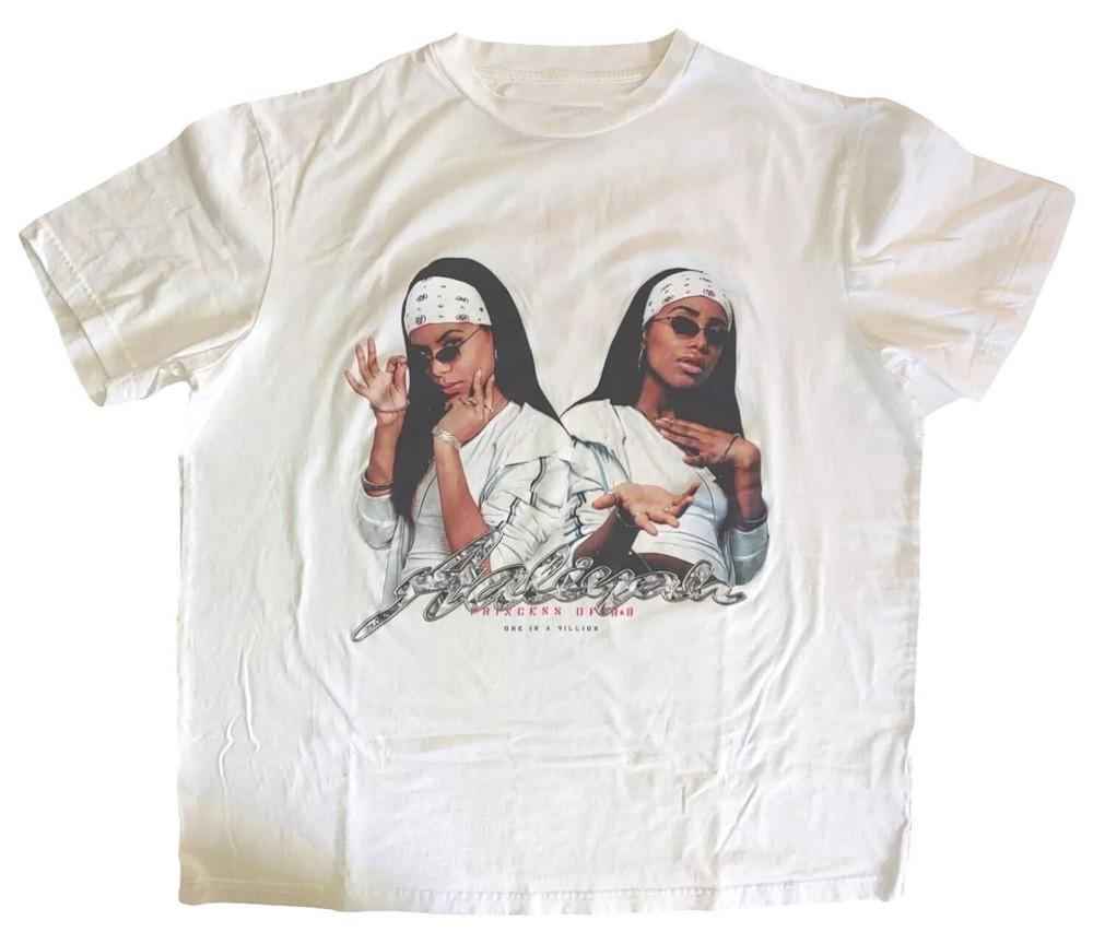Винтажный Алия Принцесса Рампа;Унисекс Футболка B Shirt Концертная S - 5XL EL618 Унисекс Футболка S