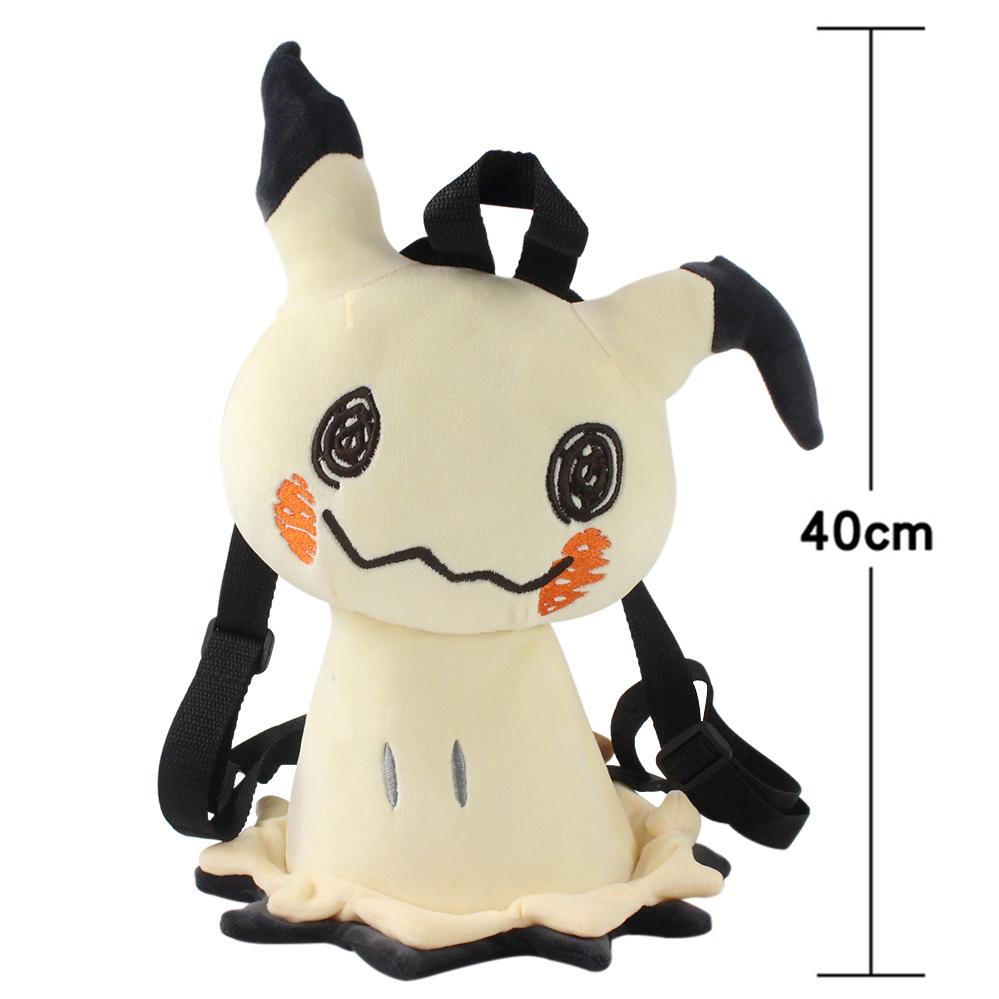 Kawaii Pokemon Plush Toy Pikachu Backpack Bag Mimikyu Eevee Mew Gengar Snorlax Bag Schoolbag Birthday Present Kids Children Gift