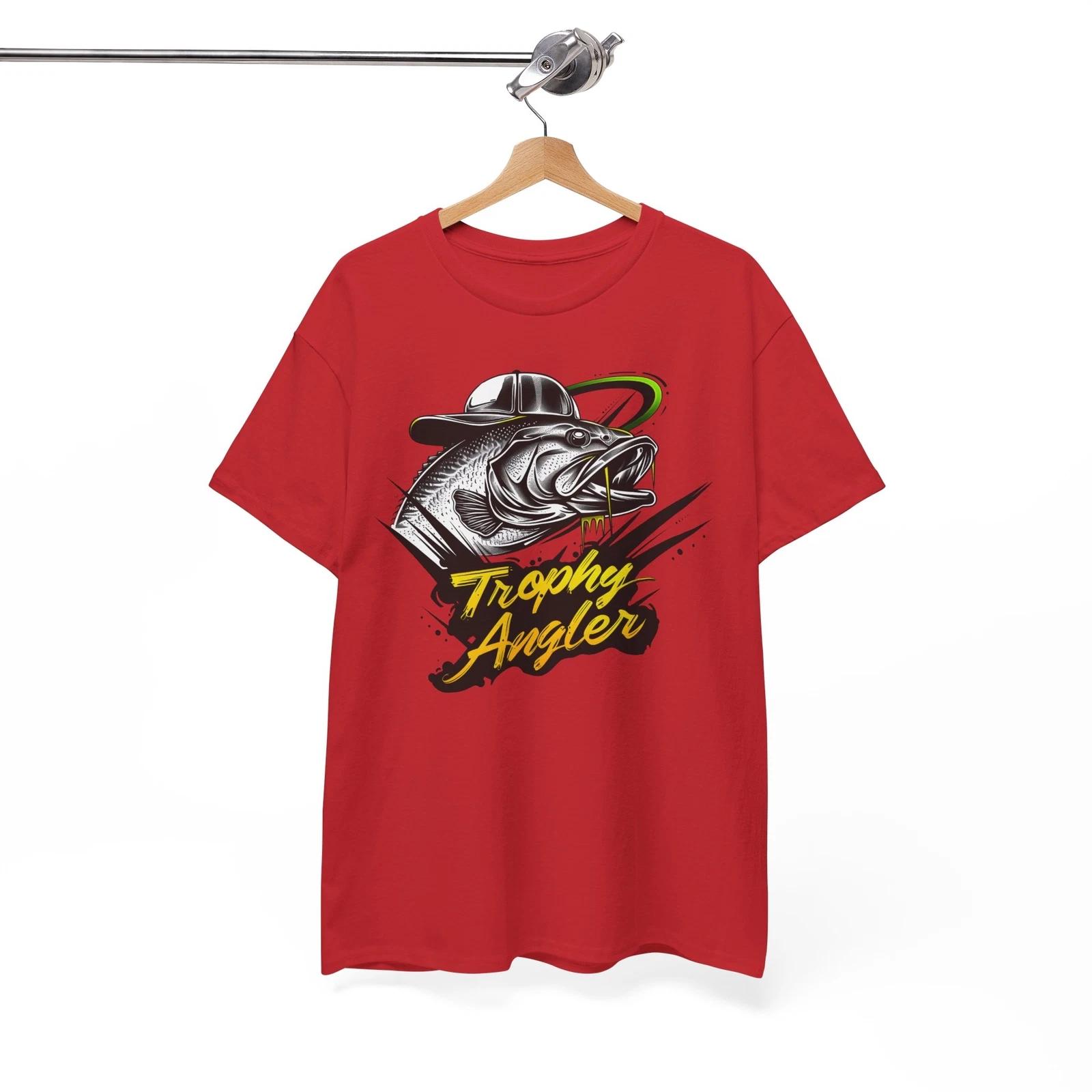 Trophy Angler T-Shirt - Funny Fisherman Tee for Reel Outdoor Lovers 4XL