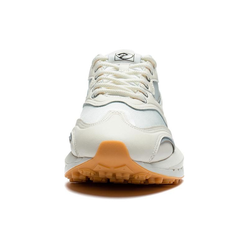 Li Ning Fang Yuan 92 Premium Shock Absorbing Wear Resistant Low Top Casual Shoes Men Casual Shoes Off-White AZGS005-6