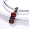 Kreativer roter Sportwagen Anhänger Kupfer Original Perlen Passend für Original Bettelarmband Perle Schmuck Geschenke für Frauen